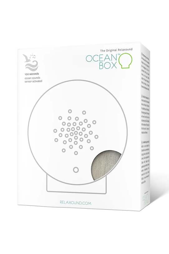 Relaxound domek z kojącymi dźwiękami natury Oceanbox 5 x 11 x 11,5 cm szary 11OBX0201001
