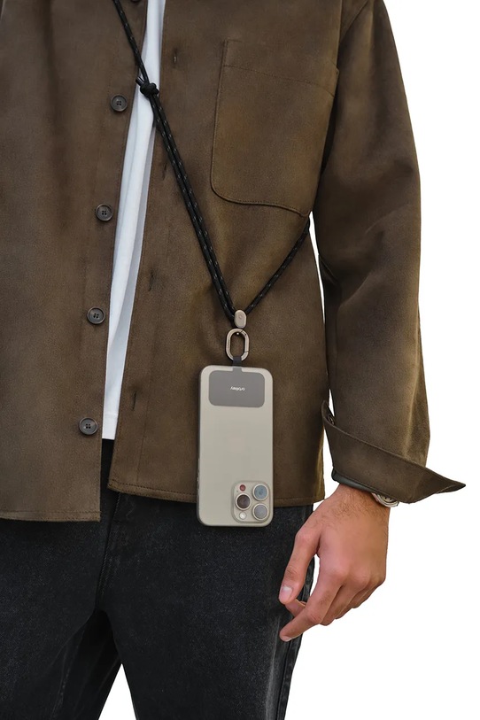 Orbitkey pasek do telefonu z materiału tekstylnego EPS1.BLK.111 czarny