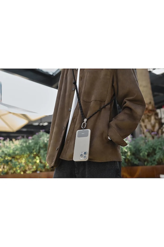 Orbitkey pasek do telefonu z materiału tekstylnego EPS1.BLK.111