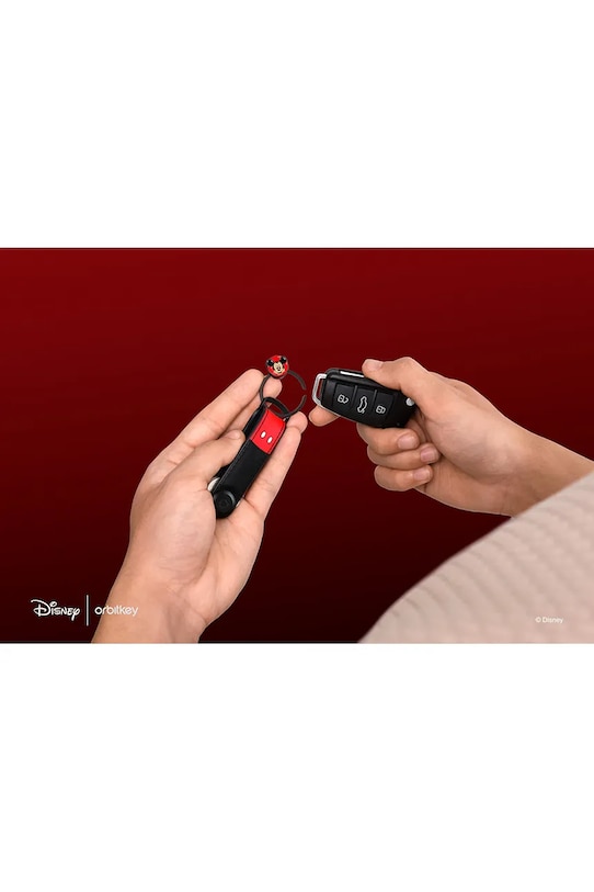 Orbitkey organizer na klucze ze skóry naturalnej Mickey Mouse GHL3.MKM.509