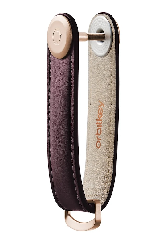 Lifestyle Orbitkey etui na klucze skórzane Leather 8,6 x 2,2 cm KLT2.WIN.101 bordowy