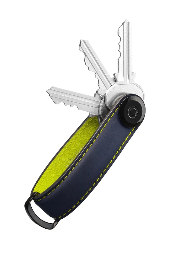 Orbitkey etui na klucze skórzane Matte Leather 8,6 x 2,2 cm niebieski KML2.CYB.101