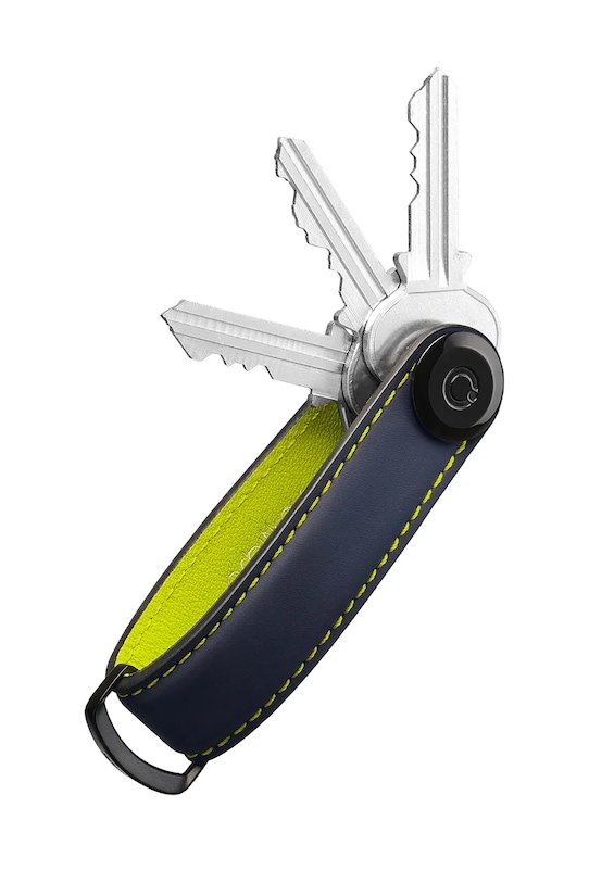 Orbitkey etui na klucze skórzane Matte Leather 8,6 x 2,2 cm niebieski KML2.CYB.101