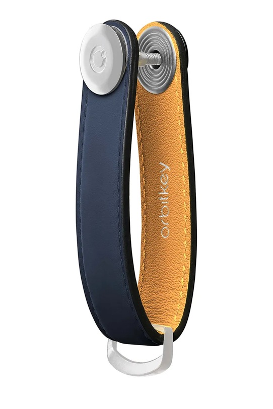 Lifestyle Orbitkey portachiavi in pelle Matte Leather 8,6 x 2,2 cm KML2.DUK.101 blu navy
