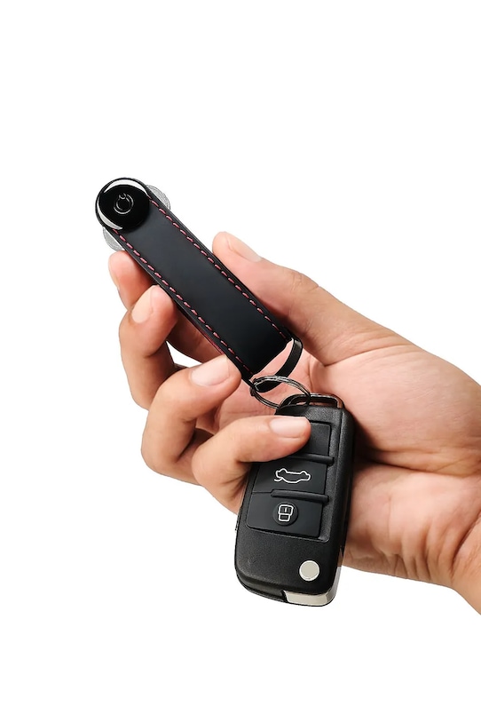 Orbitkey etui na klucze skórzane Matte Leather 8,6 x 2,2 cm KML2.EMB.101 czarny