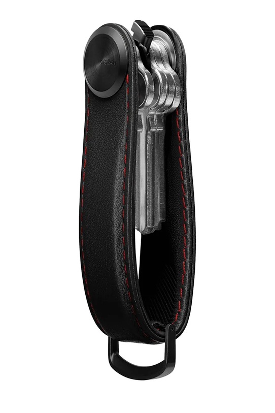 Lifestyle Orbitkey etui na klucze skórzane Pro Leather 9,3 x 3,5 cm KPR1.OBR.101 czarny