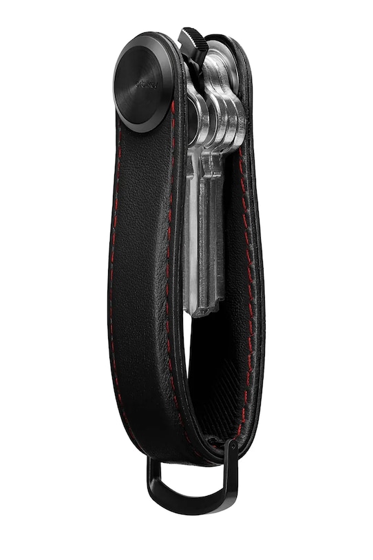 Lifestyle Orbitkey etui na klucze skórzane Pro Leather 9,3 x 3,5 cm KPR1.OBR.101 czarny