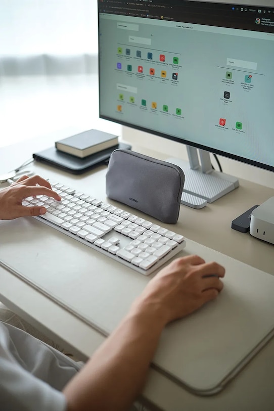 Orbitkey organizer biurowy podróżny z materiału tekstylnego WDP1.GRP.109