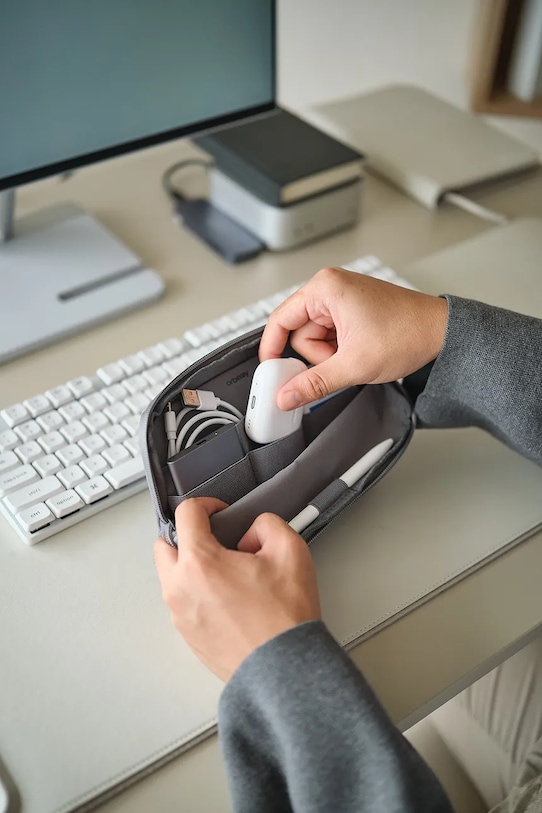 Orbitkey organizer biurowy podróżny z materiału tekstylnego WTP1.GRP.109