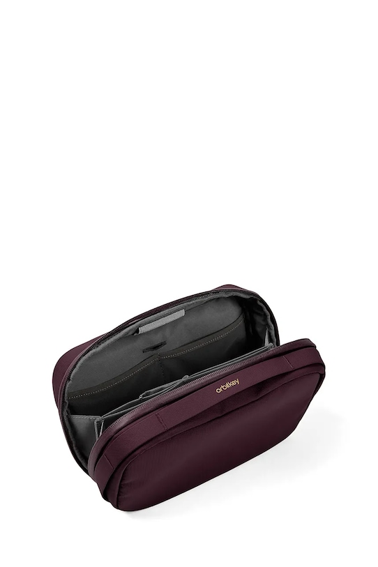 Orbitkey organizer biurowy podróżny z materiału tekstylnego WTP1.PLM.109 bordowy AA00