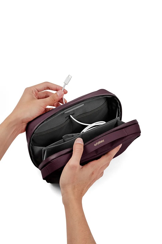 Lifestyle Orbitkey organizer biurowy podróżny z materiału tekstylnego WTP1.PLM.109 bordowy