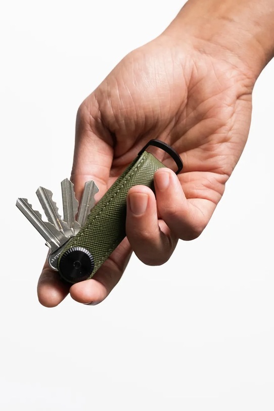 Orbitkey organizer na klucze ze skóry naturalnej KPR1.OLV.113
