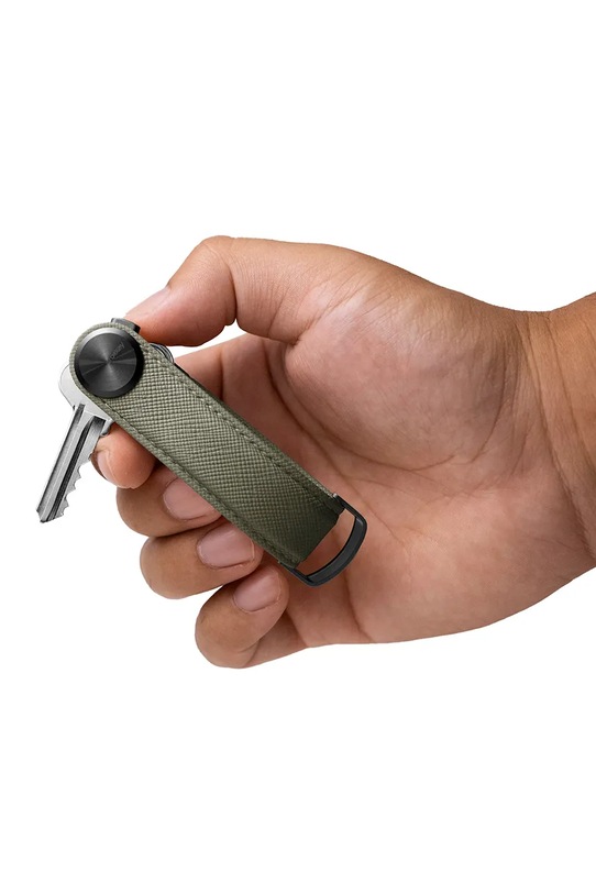 Orbitkey organizer na klucze ze skóry naturalnej KPR1.OLV.113 zielony