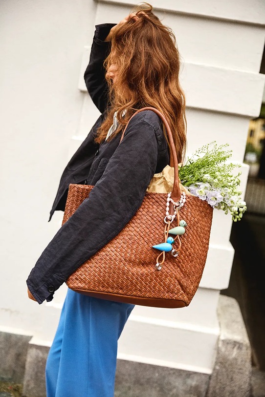 Kähler brelok drewniany 39831 turkusowy