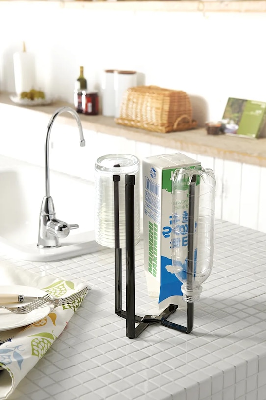 Yamazaki raft de bucătărie multifuncțional Tower 6785. negru