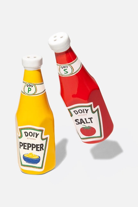 Αλατιέρα και πιπεριέρα DOIY orner shop, Ketchup Mustard DYSPECSKM πολύχρωμο AA00