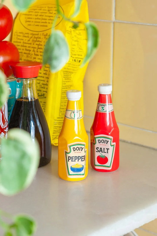 DOIY solniczka i pieprzniczka orner shop, Ketchup Mustard DYSPECSKM