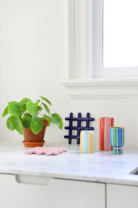 &k amsterdam podstawka pod gorące naczynia grid blue granatowy 1475.03