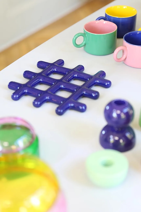 &k amsterdam suport pentru mâncăruri fierbinți grid blue 1475.03 bleumarin