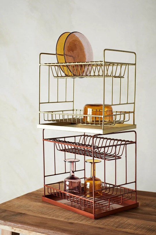 Bucătărie și bar Madam Stoltz scurgator de vase 35 x 25 x 335 cm 35702CPR rosu