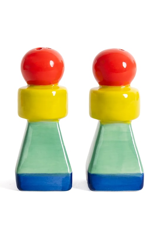 Helio Ferretti solniță și piperniță Geometirc multicolor 122744