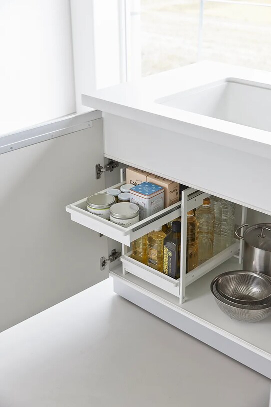 Yamazaki organizer pod zlew Tower 2 biały 1460.