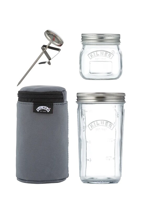 Kilner zestaw do jogurtów 0,5 L transparentny 0025.037