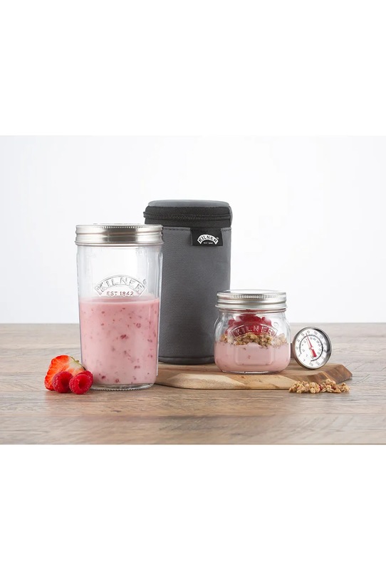 Sada na prípravu jogurtu Kilner 0,5 L 0025.037 priesvitná