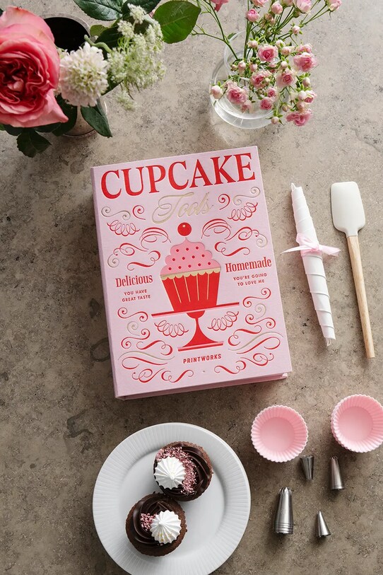 Printworks zestaw do pieczenia babeczek The Essentials - Cupcake 20 x 28 x 5 cm 6-pack PW00703 różowy