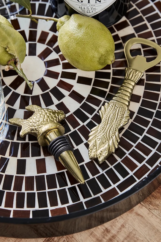 House Doctor dop de vin și deschizător de bere HDFish 11 cm 267620010 galben AA00