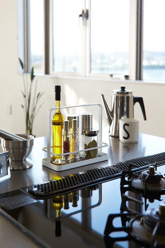 Yamazaki konyhai rendszerező Tower 21 x 10 x 18 cm fehér 2254