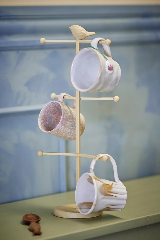 Kuchnia i bar Bloomingville stojak na kubki Dean 18 x 44 x 11,5 cm 82072499 żółty