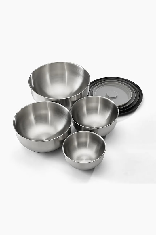 Joseph Joseph zestaw pojemników do przechowywania z pokrywkami Nest Prep&Stor 1,5 / 2,1 / 3,8 / 5 L 4-pack szary 95025