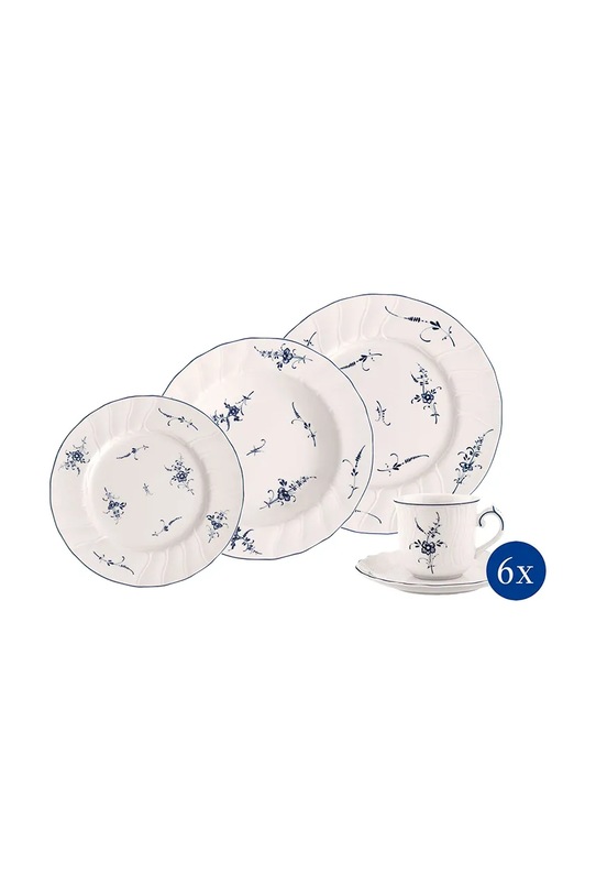 Jídelní set pro 6 osob Villeroy & Boch Vieux Luxemburg 30-pack modrá 1023418725