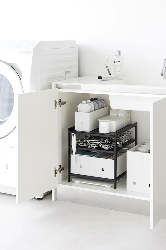 Yamazaki organizer pod zlew Tower 33 x 41,5 x 34,5 cm 2012. czarny AA00