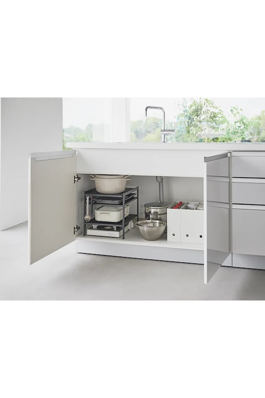 Yamazaki organizer pod zlew Tower 33 x 41,5 x 34,5 cm 2012. czarny