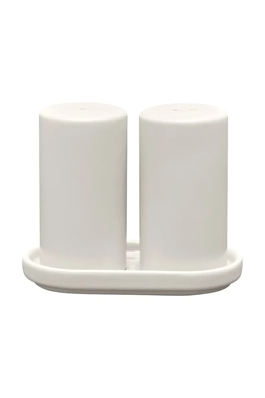 Blomus solniczka i pieprzniczka z podstawką Pilar 9 cm biały B64780