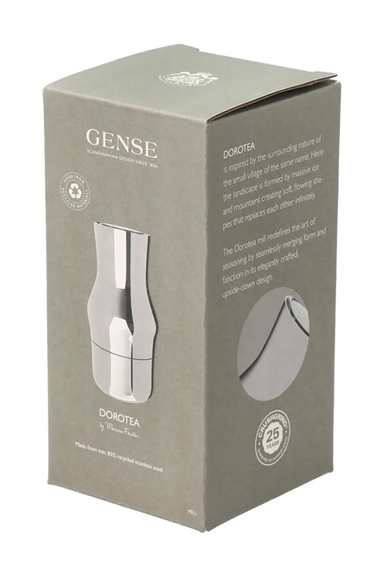 Gense młynek ręczny Dorotea 14 x 7,3 cm 35731 szary AA00