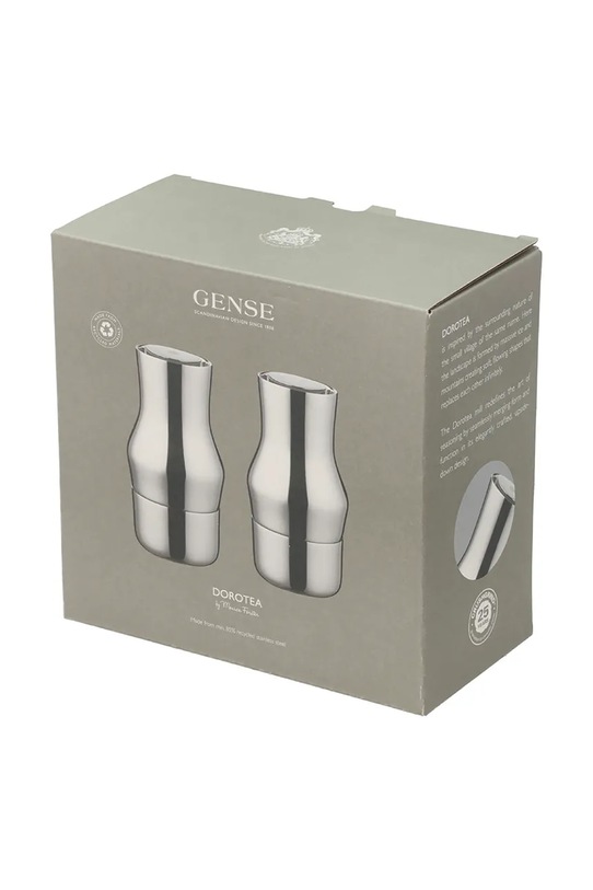 Gense zestaw młynków do soli i pieprzu Dorotea 14 x 7,3 cm 36349 szary AA00