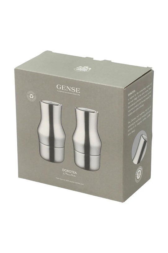 Gense zestaw młynków do soli i pieprzu Dorotea 14 x 7,3 cm 36351 szary AA00