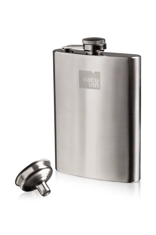 Vacu Vin piersiówka z lejkiem 9,6 x 18 x 2,8 cm szary 78633606