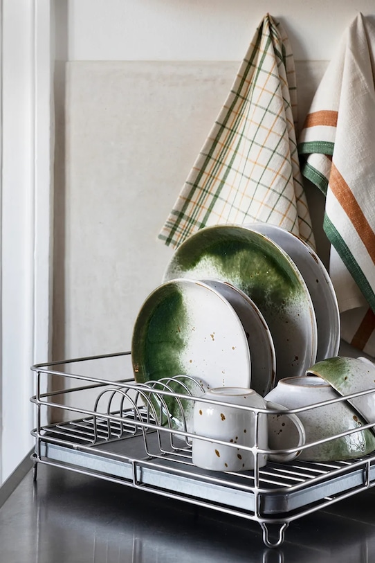 Kuchnia i bar Madam Stoltz ociekacz do naczyń 41 x 33 x 14 cm 38942ST szary