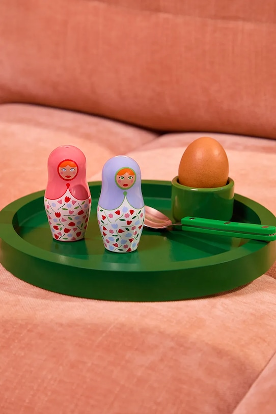 Fluid Market solniczka i pieprzniczka 8 x 4 cm multicolor AASAAPRDFLW