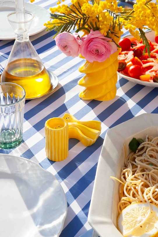 Kuchnia i bar DOIY solniczka i pieprzniczka z ceramiki DYSPEDVFR żółty