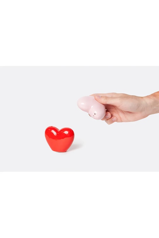 DOIY solniczka i pieprzniczka z ceramiki DYSPELOV różowy AA00