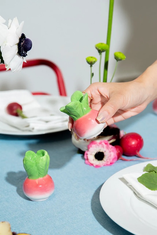 DOIY solniczka i pieprzniczka z ceramiki DYSPRDSH multicolor