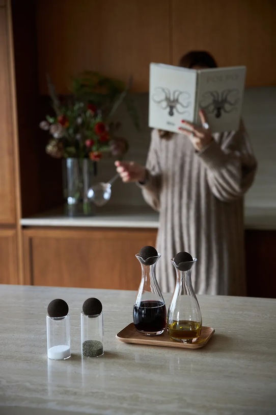 Kuchnia i bar Sagaform solniczka i pieprzniczka ze szkła borokrzemianowego 4,5 x 11,5 cm 5018327 transparentny