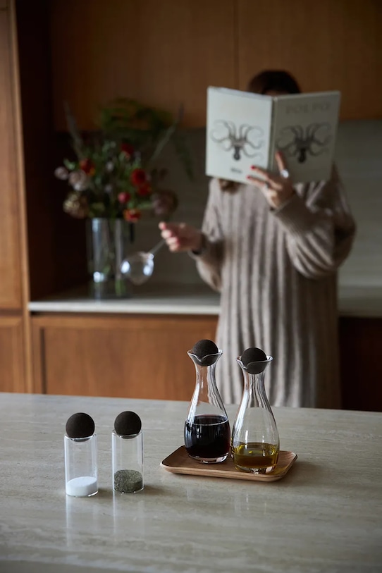 Kuchnia i bar Sagaform solniczka i pieprzniczka ze szkła borokrzemianowego 4,5 x 11,5 cm 5018327 transparentny