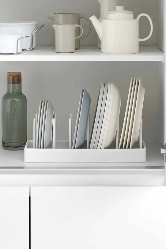 Plastový kuchynský organizér Yamazaki 40 x 14,1 x 14 cm 1361. biela AA00