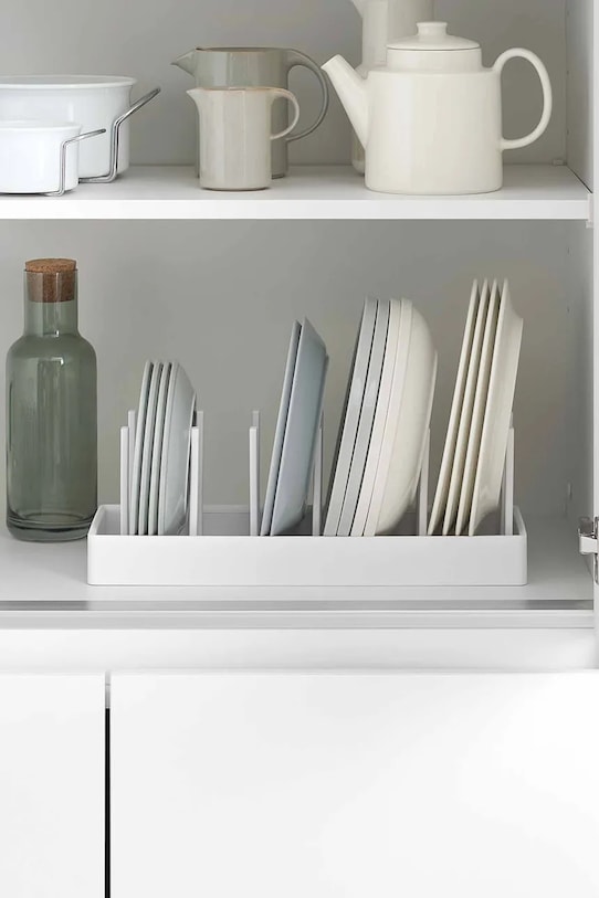 Plastový kuchynský organizér Yamazaki 40 x 14,1 x 14 cm 1361. biela AA00